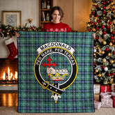 MacDonald of the Isles Hunting Ancient Tartan Crest Quilt